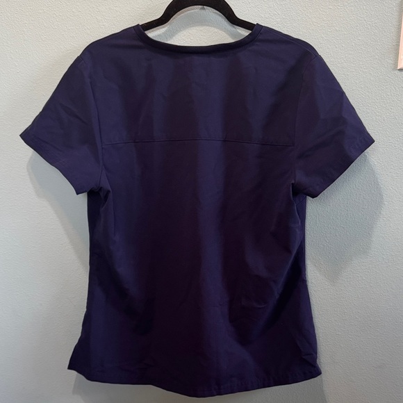 Jaanuu Women's Blue Scrub Top Large - Picture 4 of 5